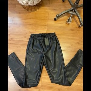 Vegan leather pants
